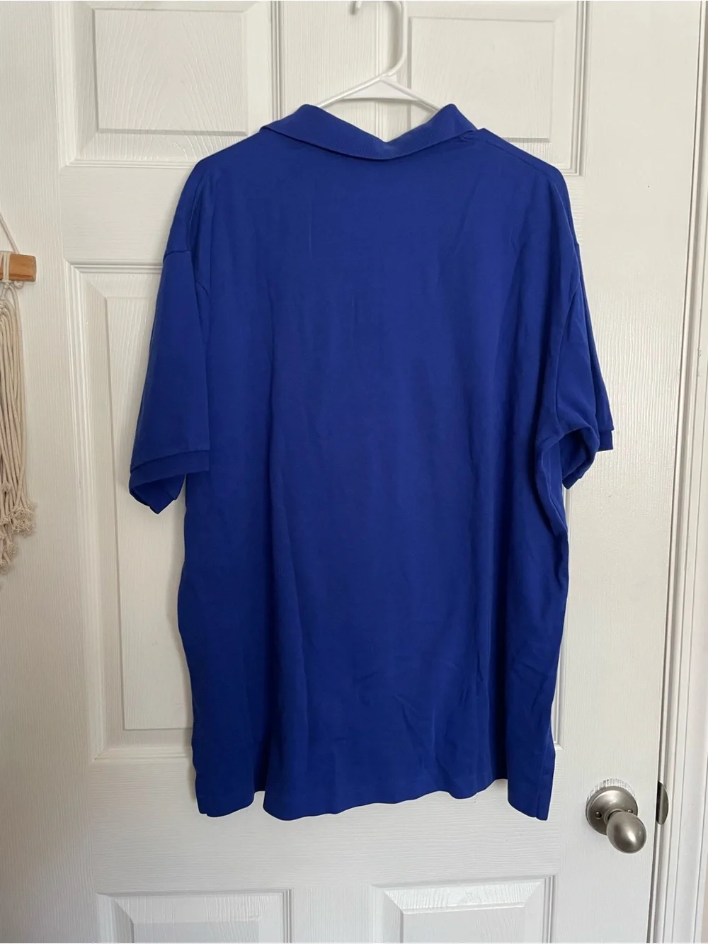 Polo by Ralph Lauren 100% Cotton Mens XL Royal Blue Polo with Red Logo